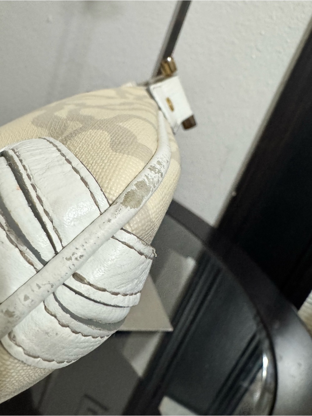 TOUS Cream and Taupe Pattern Shoulder Bag - Picture 8 of 16